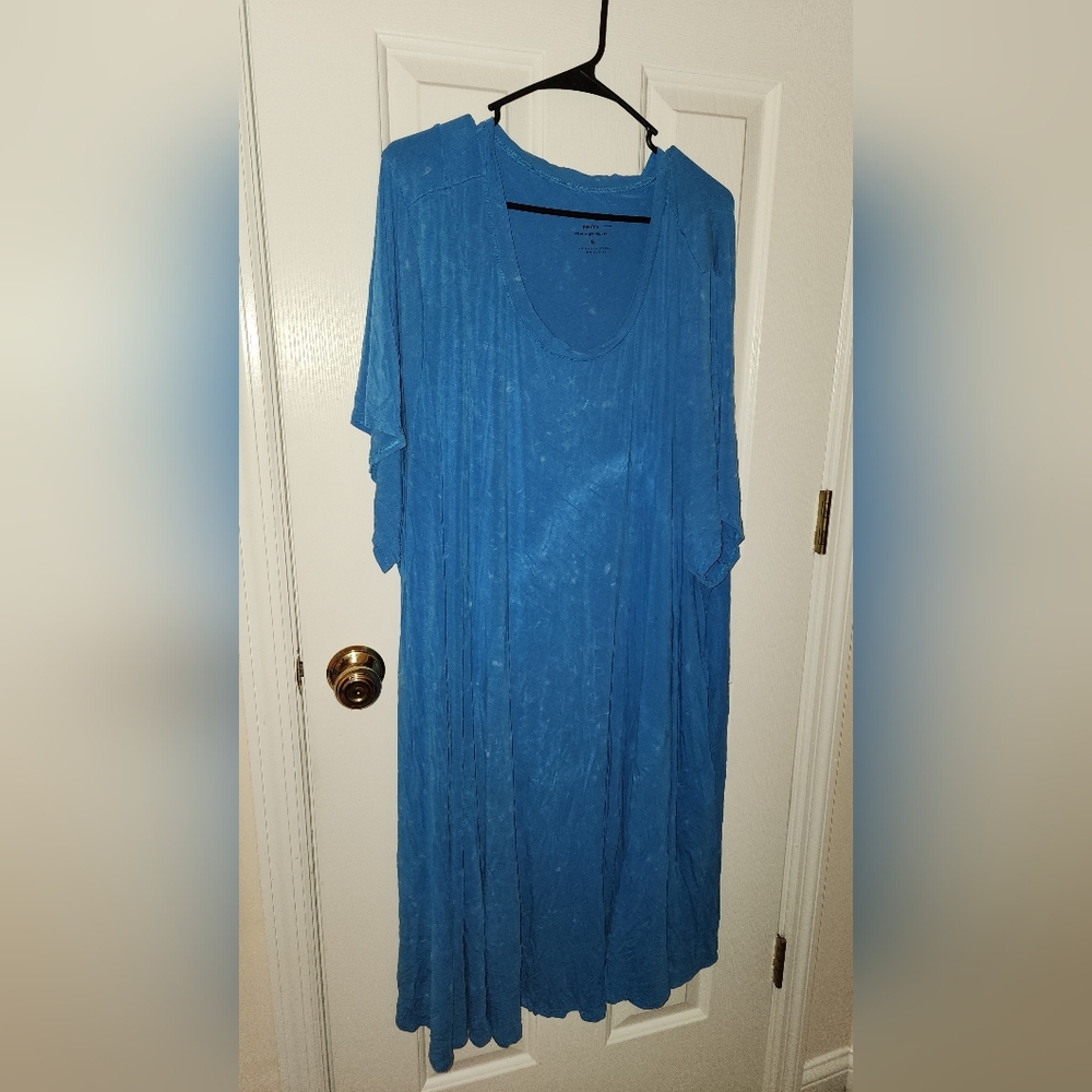 Torrid Blue Supersoft Mineral Wash Dress Size 6
